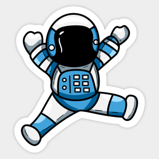 Flying Astronaut Sticker